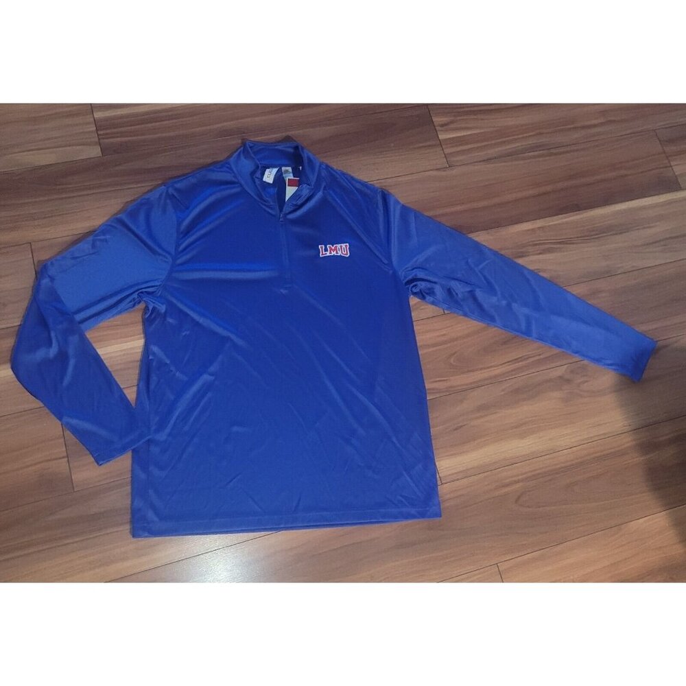 Loyola Marymount LMU Lions Blue Pullover 1/4 Zip Shirt Men Size XXL By CLIQUE